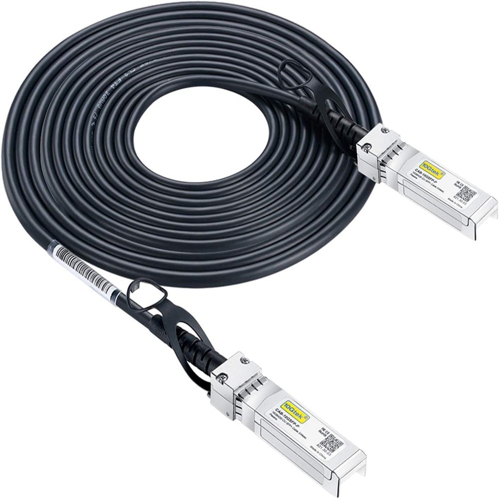 10Gtek 10G SFP+ DAC Twinax Cable, SFP+ to SFP+ Direct Attach Copper Passive for Cisco SFP-H10GB-CU8M, Ubiquiti UniFi, Meraki, Mikrotik, Fortinet, Netgear, D-Link, TP-Link and More, 8-Meter(26.2ft)