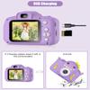 Hangrui Dinosaur Kids Camera Toys, Birthday Graduation Gifts for Girls Boys 3-12, 1080P HD Selfie Digital Video Camera for Toddlers,Travel Gifts Dino Toys for 4 5 6 7 8 9 Years Old(Purple) view 4