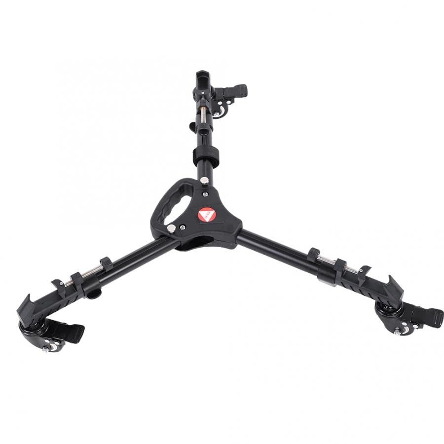 BOWONG Photography Professional Heavy Duty Tripod Dolly with Rubber Wheels and Adjustable Leg Mounts for Canon Nikon Sony DSLR Cameras Camcorder Photo Video Lighting