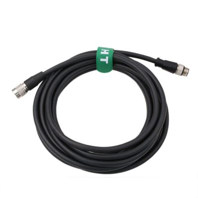 HangTon GPIO Cable for Basler Racer Runner GigE Camera M12 D-Code 4 pin Male to Hirose 12 Pin Female 5M