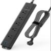 Surge Protector Power Strip with USB C Ports, 10FT Braided Extension Cord, 5 Outlets and 3 USB Ports(1 USB C), AUOPLUS Mountable Power Strips Flat Plug with Overload Protection view 1