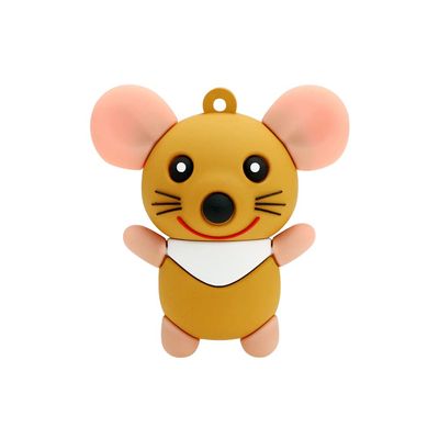128GB Brown Mouse Model Flash Drive USB 2.0 High Speed Memory Stick Thumb Drive Jump Drive Zip Drive for Data Storage and Backup