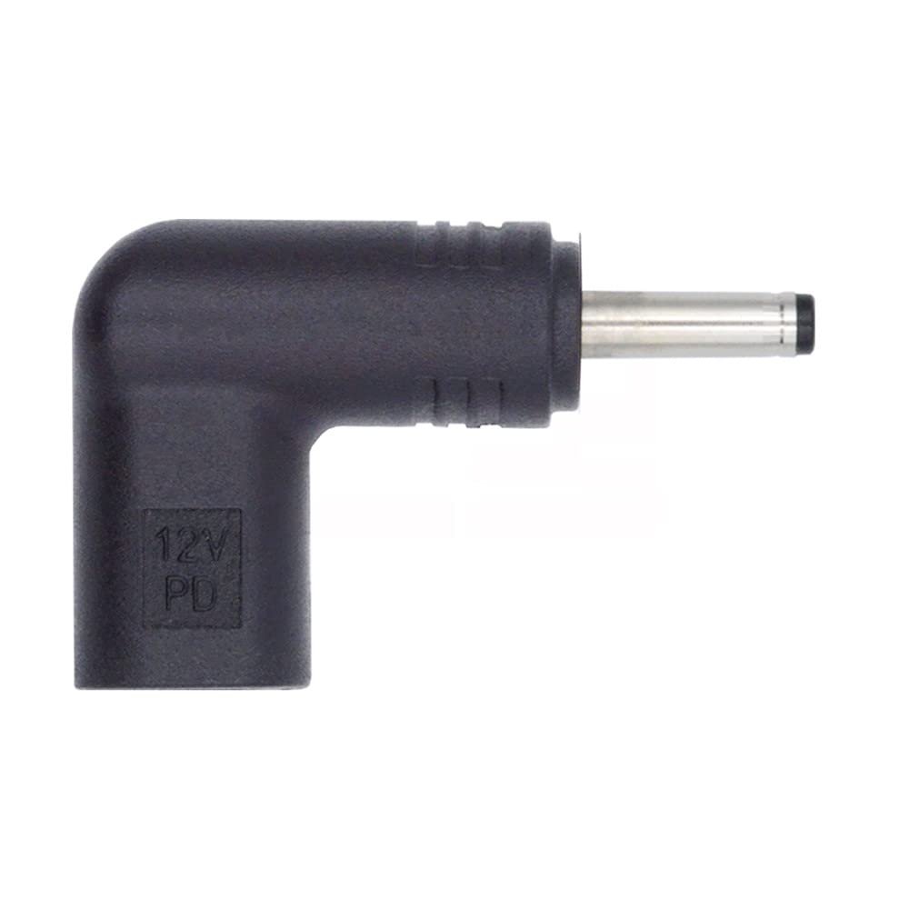 xiwai USB 3.1 Type C USB-C Female to DC 12V 3.5x1.3mm Plug Adapter PD Emulator Trigger 90 Degree Angled