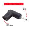 xiwai USB 3.1 Type C USB-C Female to DC 12V 3.5x1.3mm Plug Adapter PD Emulator Trigger 90 Degree Angled view 3