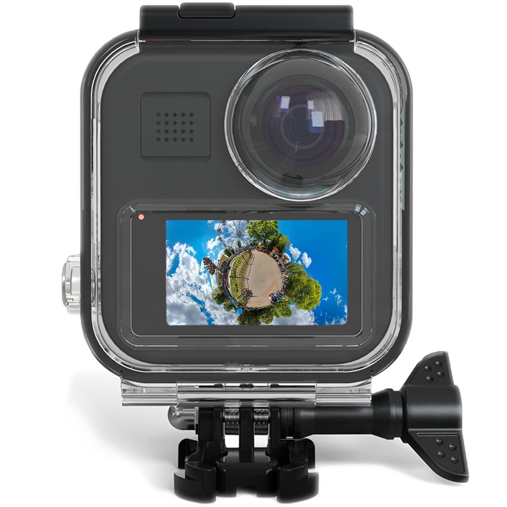 FiTSTILL Waterproof Case for Go Pro MAX 360 (2019),147FT/45M Touchscreen Diving Housing Underwater Protective Shell with Bracket Mount Accessories kit((Not for MAX2 & MAX 360 2025)