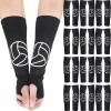 Minatee Volleyball Arm Sleeves Passing Hitting Forearm Sleeves with Protection Pads and Thumb Hole for Youth Girls Kids Women(12 Pair,12 Inch) view 1