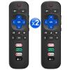 Pack of 2 for Roku-TV-Remote-Replacement,Universal Control for TCL,ONN, Hisense Roku TVs view 1