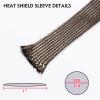 Sonoreboom 3/4'' - 16ft Automotive Heat Sleeve - High Temperature Car Fuel Line Spark Plug Wires Hose Heat Shield view 3