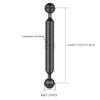 FEICHAO 1 inch Double Ball Head Buoyancy 5"-12" Light Arm for Diving Photography Underwater Handheld Tray (7 inch,Black) view 2