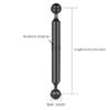 FEICHAO 1 inch Double Ball Head Buoyancy 5"-12" Light Arm for Diving Photography Underwater Handheld Tray (8 inch,Black) view 3