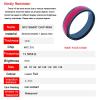HECERE Waterproof Ceramic NFC Forum 215 Chip Universal for Mobile Phone, All-Round Sensing Technology Wearable Smart Ring, Ring for Men or Women (Laser red-20mm) view 4