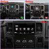 for Dodge RAM 1500 2500 3500 Radio Upgrade 2013-2018 Manual AC Stereo Replacement 1280*720 Touch Screen Build in Wireless carplay Wired Android Auto view 2