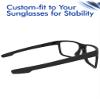 SAUCER Replacement Nose Pieces Pads for Oakley Targetline OO9397 | Targetline Asian Fit(AF) OO9398 Sunglass - Standard Black view 4