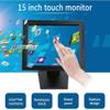 15" Touch Screen Monitor, High Res LCD VGA Stand Touch Screen POS USB, Portable Display Monitor - High Compatibility - with Dual Speakers view 3