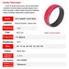 HECERE Waterproof Ceramic NFC Forum 215 Chip Universal for Mobile Phone, All-Round Sensing Technology Wearable Smart Ring, Ring for Men or Women (Black Red-18mm) view 3