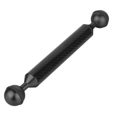 FEICHAO 1 inch Double Ball Head Buoyancy 5"-12" Light Arm for Diving Photography Underwater Handheld Tray (10 inch,Black)