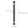 FEICHAO 1 inch Double Ball Head Buoyancy 5"-12" Light Arm for Diving Photography Underwater Handheld Tray (10 inch,Black) view 2