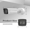 4MP License Plate Recognition IP Camera, Indoor Outdoor PoE ANPR LPR Bullet IP Camera with IR 328ft Night Vision, IP67 Waterproof, International English Version, 2CD7A46G0/P-IZHS 8mm-32mm view 3
