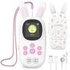 Mp3 Player for Kids, Cute Bunny Kids Mp3 Player with Bluetooth, 32GB Mp3 Players with Speaker, FM Radio, Recordings, Alarm, Pedometer, Stopwatch, Support up to 128GB view 1