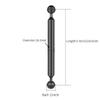 FEICHAO 1 inch Double Ball Head Buoyancy 5"-12" Light Arm for Diving Photography Underwater Handheld Tray (9 inch,Black) view 2