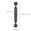 FEICHAO 1 inch Double Ball Head Buoyancy 5"-12" Light Arm for Diving Photography Underwater Handheld Tray (6 inch,Black) view 2