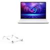 BoxWave Stand and Mount Compatible with ASUS ROG Zephyrus G14 (GA402) - Pocket Aluminum Stand 3-in-1, Portable Multi Angle Viewing Riser - Metallic Silver view 1
