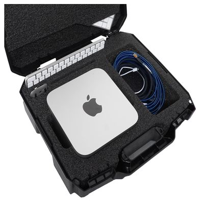 Case Club Hard-Sided Carry Case - Fits Apple Mac Studio, Magic Keyboard & Accessories - Rugged Lockable Travel & Storage Case