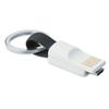 BoxWave Cable Compatible with Garmin Alpha 10 - Micro USB Keychain Charger, Key Ring Micro USB Cable - Jet Black view 2