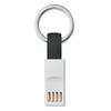 BoxWave Cable Compatible with Garmin Alpha 10 - Micro USB Keychain Charger, Key Ring Micro USB Cable - Jet Black view 3