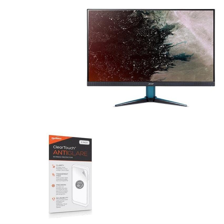 BoxWave Screen Protector Compatible with Acer Nitro VG1 (VG281K) - ClearTouch Anti-Glare (2-Pack), Anti-Fingerprint Matte Film Skin