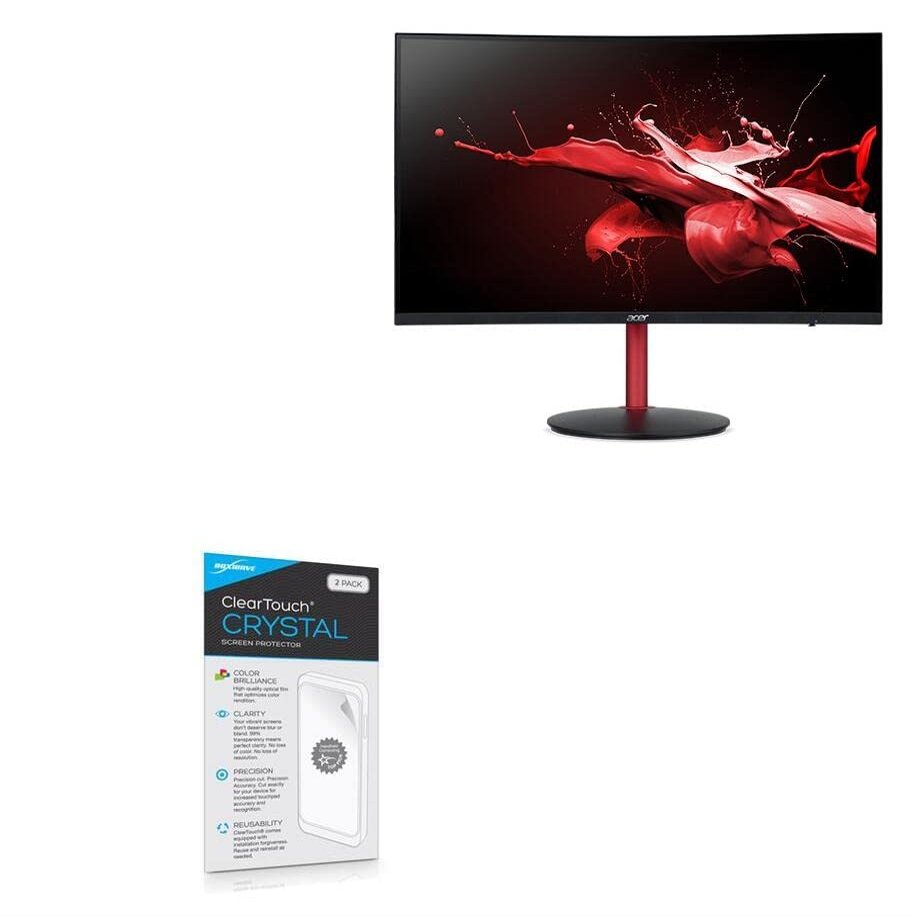 BoxWave Screen Protector Compatible with Acer Nitro XZ2 (XZ272U) - ClearTouch Crystal (2-Pack), HD Film Skin - Shields from Scratches