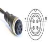 75-2 Coaxial Cable 50 Ohm M12 4-pin Male Aviation Plug to 8 RCA Male and 12 DC Male Connector, RCA AV + DC to Adapter Cable for Surveillance Camera and Rearview Mornitor Video and Audio (1 PCS) (2) view 2