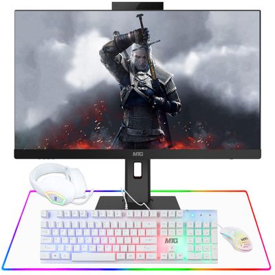 Gaming All in One PC 24 Inch FHD Touchscreen, MTG Yama, Intel Core i5 10th Gen, 16GB RAM,1TB NVME | 2TB SSD, AMD RX 550 4GB DDR5 Graphics, Webcam, Gaming Kit, Windows 11 Home