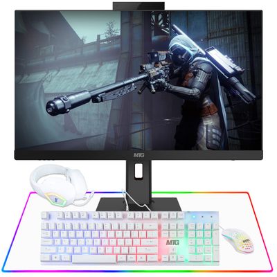 Gaming All in One PC 24 Inch FHD Touchscreen, MTG Yama, Intel Core i5 10th Gen, 32GB RAM, 2TB NVME, NVIDIA GT 730 4GB DDR3 Graphics, Webcam, DVD RW, Gaming Kit, Windows 11 Home
