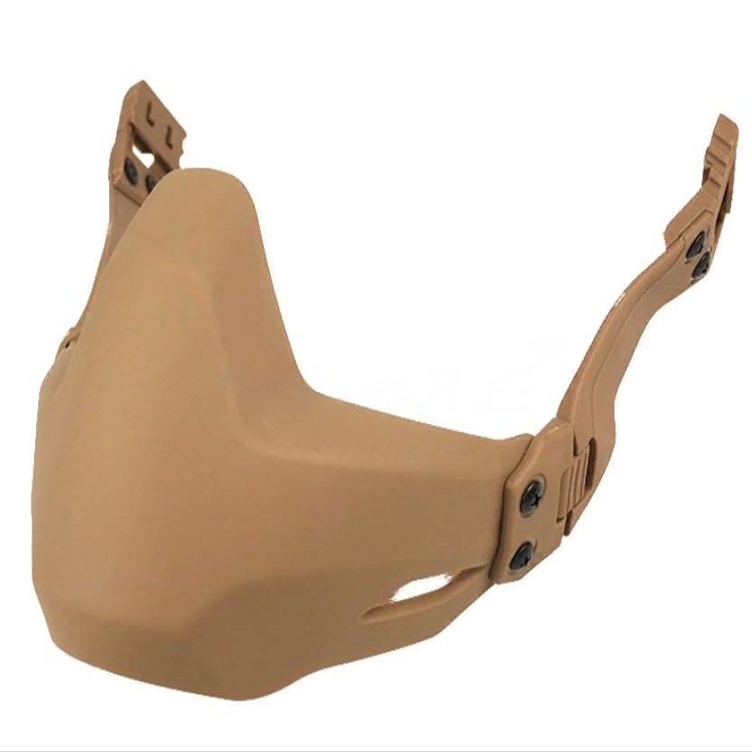 Bifrost Gear Rail Mounted Lower Face Shield for Tactical Helmets (Tan)