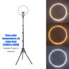 Selfie Light, 29cm Circle LED Light Wick Circle Light for Makeup Live Stream Desktop Camera LED Ringlight, 3200K to 5600K, Brightness Adjustable, USB Charging view 3
