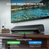 Saiyin Sound Bars for TV with Subwoofer, 2.1 Deep Bass Small Soundbar Monitor Speaker Home Theater Surround System PC Gaming Bluetooth/AUX/Optical Connection, Wall Mountable 17-inch view 4