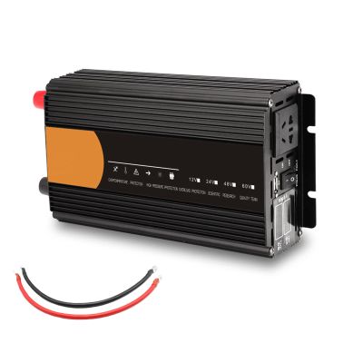 TOOJUN 3200W Power Inverter DC 12v/24v/48v to AC 220v Converter Modified Sine Wave with Buzzer Reminder Device and Real-Time Voltage LCD Display,12V/220V