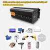 TOOJUN 3200W Power Inverter DC 12v/24v/48v to AC 220v Converter Modified Sine Wave with Buzzer Reminder Device and Real-Time Voltage LCD Display,12V/220V view 2