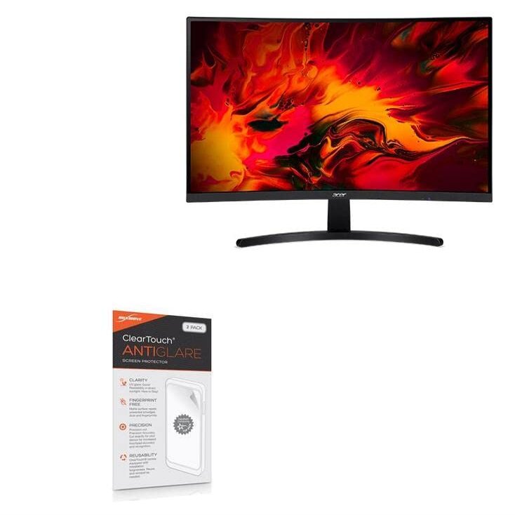BoxWave Screen Protector Compatible with Acer Nitro ED1 (ED271U) - ClearTouch Anti-Glare (2-Pack), Anti-Fingerprint Matte Film Skin