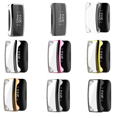 TenCloud Screen Protector Cases Compatible with Fitbit Inspire 3 (Not for Inspire 2) TPU Case Watch Face Cover Full Protection (Clear)
