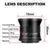 7Artisans 12mm F2.8 Mark  Ultra Wide Angle APS-C Manual Focus Prime Lens Compatible for Nikon Z Mount Mirrorless Cameras Z50 Z6 Z7 Z6 II view 4