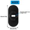 Zolunu 5Pack Anti Theft Self-Adhesive Security Plate with Slot for Cables to Lock Down Laptops, Mac Book, Tablets, iPad, or Other Computer (Black) view 2
