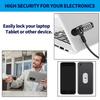 Zolunu 5Pack Anti Theft Self-Adhesive Security Plate with Slot for Cables to Lock Down Laptops, Mac Book, Tablets, iPad, or Other Computer (Black) view 4