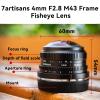 7Artisans 4mm F2.8 Fisheye Ultra Wide Angle Lens Manual Focus Prime Lens Compatible for Sony E Mount Mirrorless Camera A6300 A6400 A6500 NEX-3 NEX-3N NEX-5T NEX-5R A7 A7II A7RIII view 3