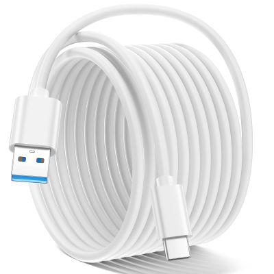 10ft USB to USB C Cable 10Gbps Data Transfer, USB 3.1 Gen 2 to C 3A Fast Charging Cord for MacBook,iPhone 15,15 Plus,15 Pro Max,iPad 10th Gen,iPad Air 5th/4th Gen,Mini 6th Gen,iPad Pro 12.9/11,White