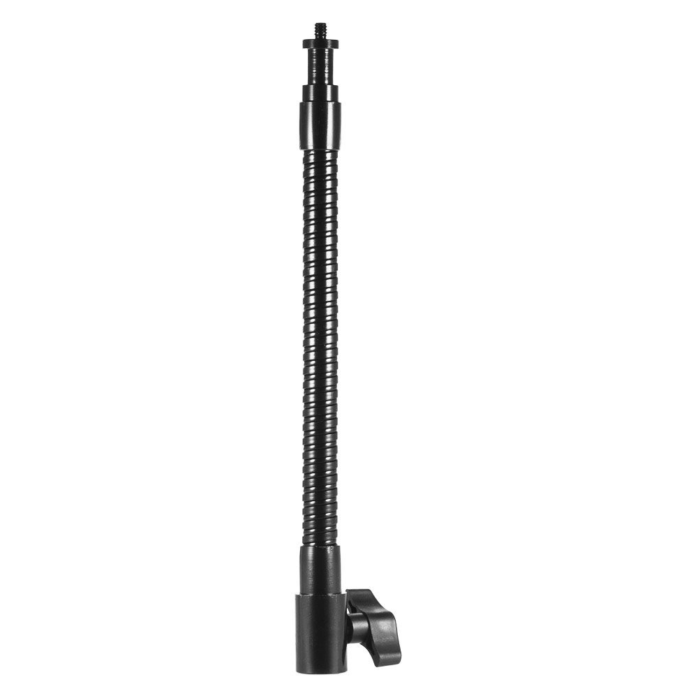 Andoer 10.4" Flexible Metal Extension Tube with 1/4" Screw Connector to Extend Various LED Lights