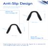 SAUCER Replacement Nose Pieces Pads for Oakley Hex Jector OX8032 | OX8174F Eyeglass - Standard Black view 3