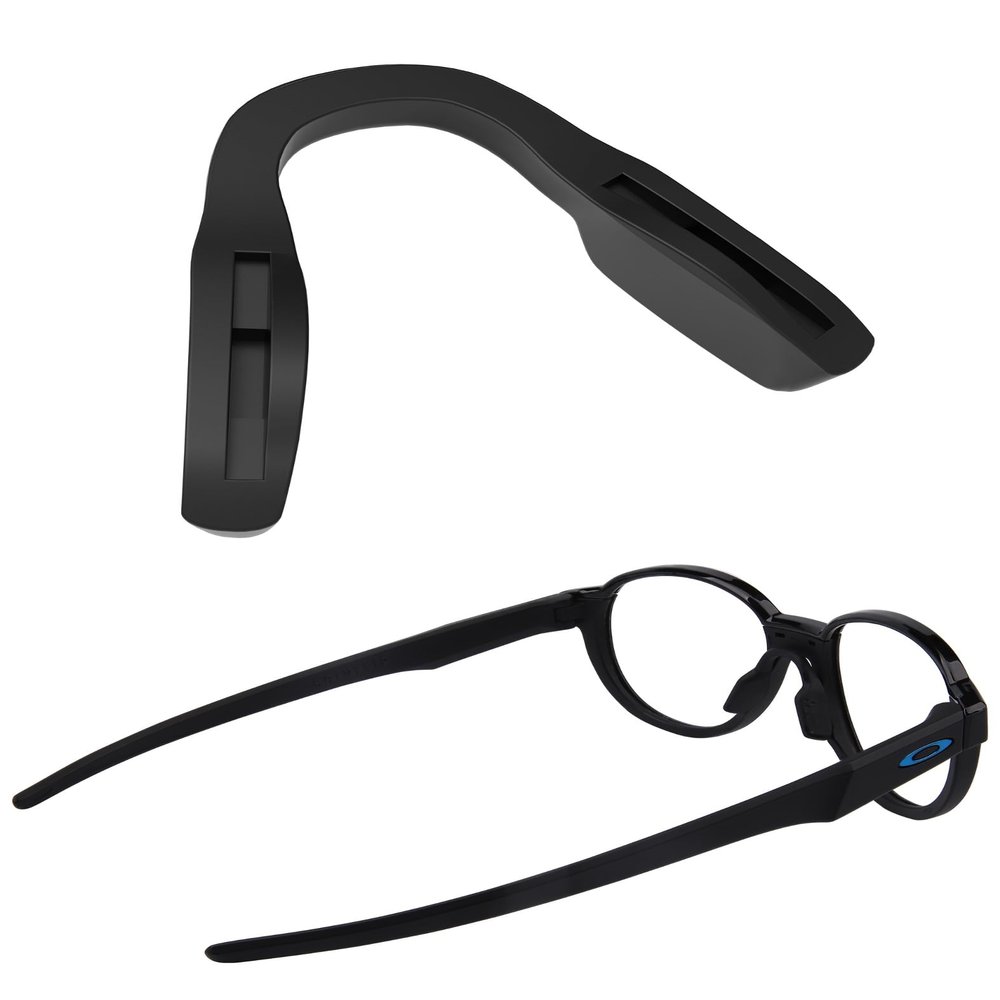 SAUCER Replacement Nose Pieces Pads for Oakley Low Key OO9433 54mm Sunglass - Asian Fit Black