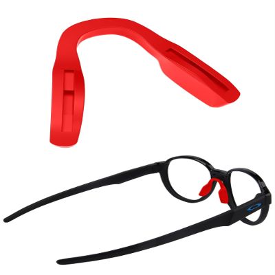 SAUCER Replacement Nose Pieces Pads for Oakley Metalink OX8153 Eyeglass - Asian Fit Red